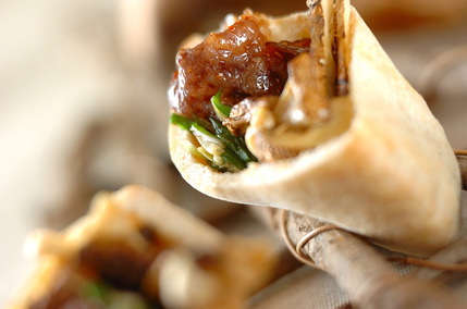 キノコのピタサンド