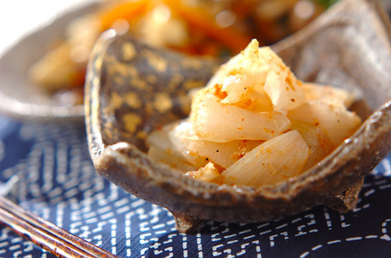 玉ネギのエビ和え