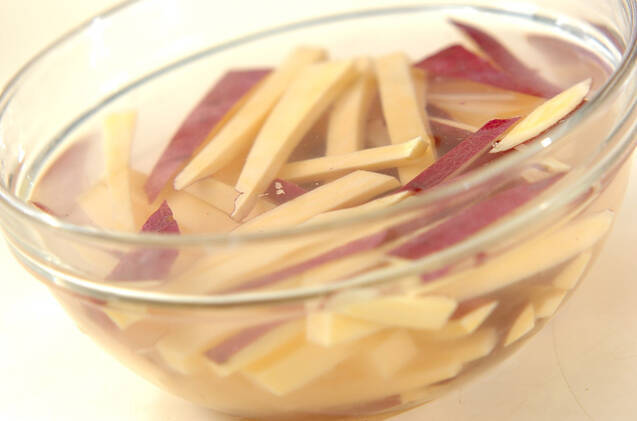 スティックおさつの作り方の手順1