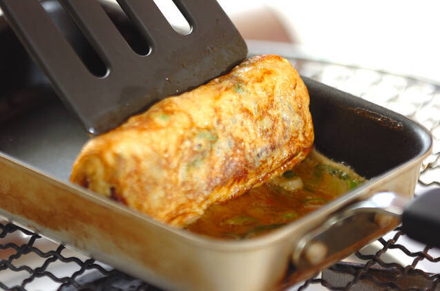 ネギ入り卵焼きの作り方の手順3