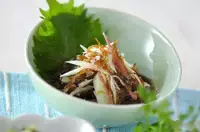 もずくとカニの酢の物