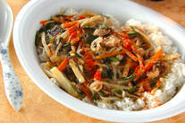 春雨入り中華丼