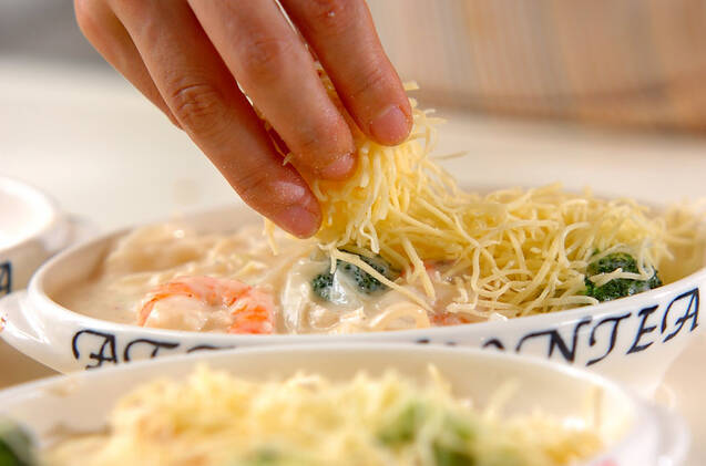 ポテトとエビのグラタンの作り方の手順9