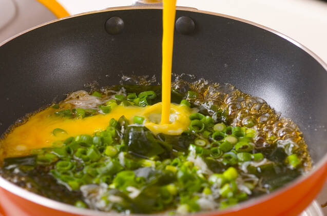 ジャコワカメ丼の作り方の手順3