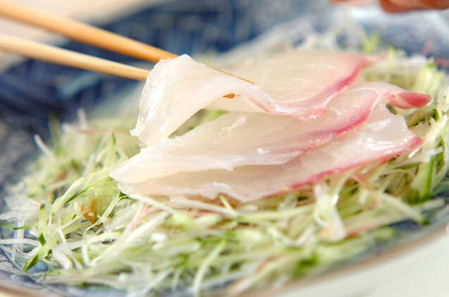 鯛のサラダ風お造りの作り方の手順6