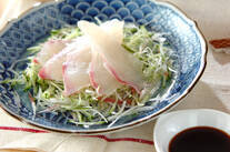 鯛のサラダ風お造り