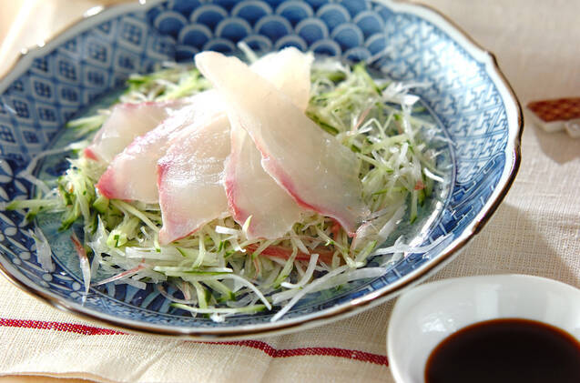鯛のサラダ風お造り