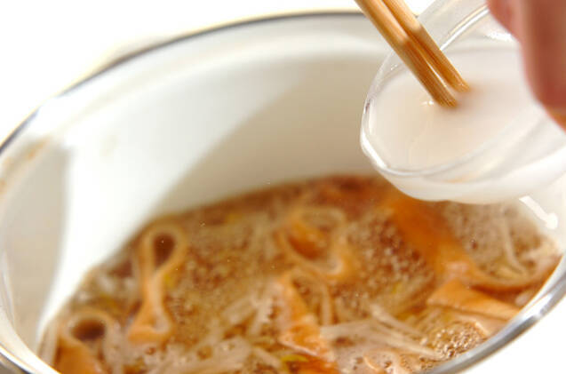 トロトロかき玉汁の作り方の手順5