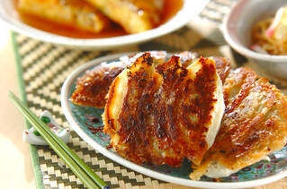 大きなキャベツ餃子