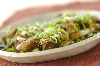 カキのとろろ昆布蒸し