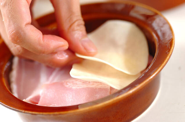 ポテトとベーコンのレンジ蒸しの作り方の手順3