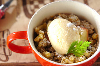 あたためシリアル♪～アイスのせ～