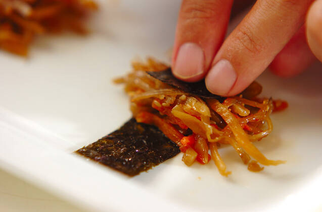 きんぴらの天ぷらの作り方の手順1