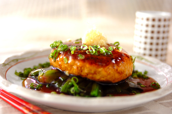 ふんわりあんかけ和風ハンバーグ