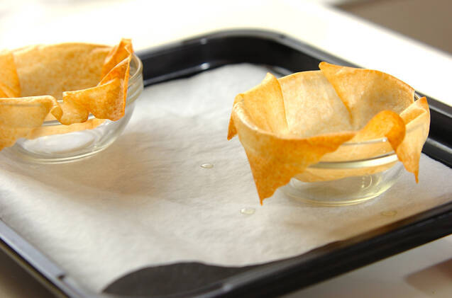 パリパリ温泉卵サラダの作り方の手順2