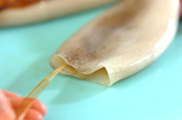 スルメイカの漬け焼きの作り方の手順1