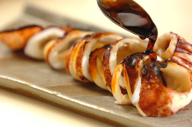 スルメイカの漬け焼きの作り方の手順5