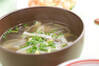 モヤシと筍のスープの作り方の手順