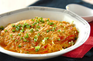 エノキ入りカニタマ