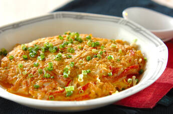 エノキ入りカニタマ