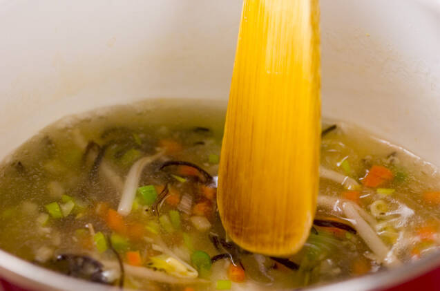 中華風卵白スープの作り方の手順4