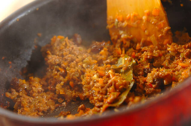フライパン一つでドライカレーの作り方の手順7
