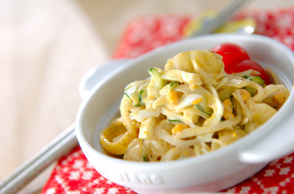 ゴマの風味広がる マカロニサラダ