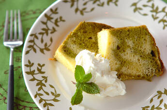 抹茶マーブルシフォン