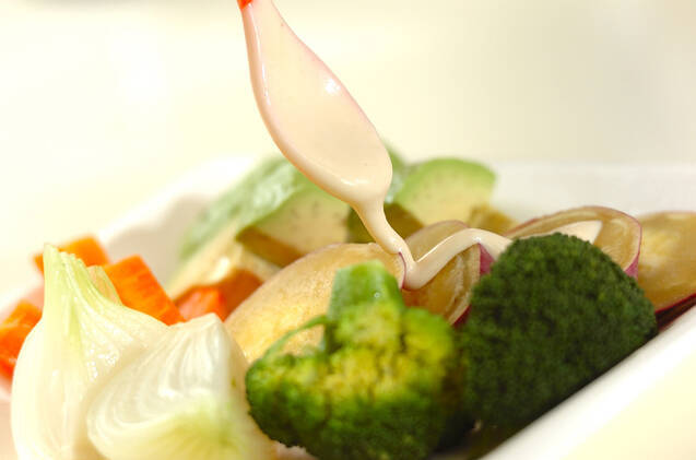 みそヨーグルトドレッシングのサラダの作り方の手順3