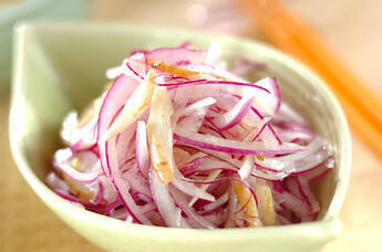 玉ネギとゴボウのサラダ