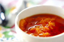 蒸しパンプキンデザート