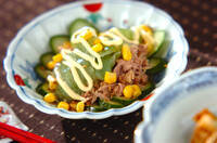 刺身コンニャクの中華サラダ