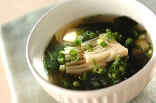 春雨とタケノコのスープ