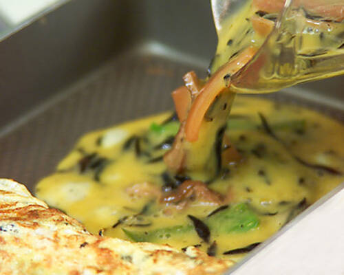 ひじき入り卵焼きの作り方の手順3