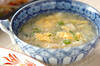 大根とホタテのふわふわ卵スープの作り方の手順