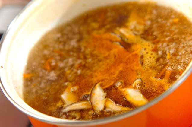 サンラータンスープの作り方の手順4