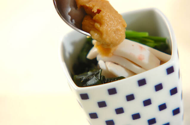 イカとニラの酢みそがけの作り方の手順6