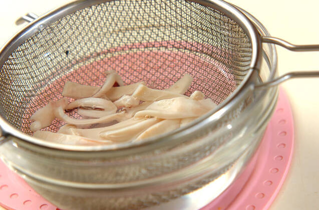 イカとニラの酢みそがけの作り方の手順5