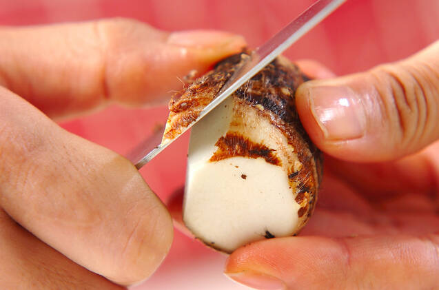 里芋の肉巻き揚げの作り方の手順1