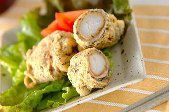 里芋の肉巻き揚げ