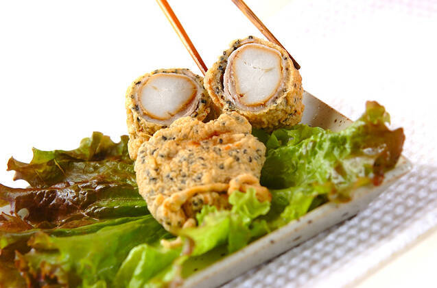 里芋の肉巻き揚げの作り方の手順7