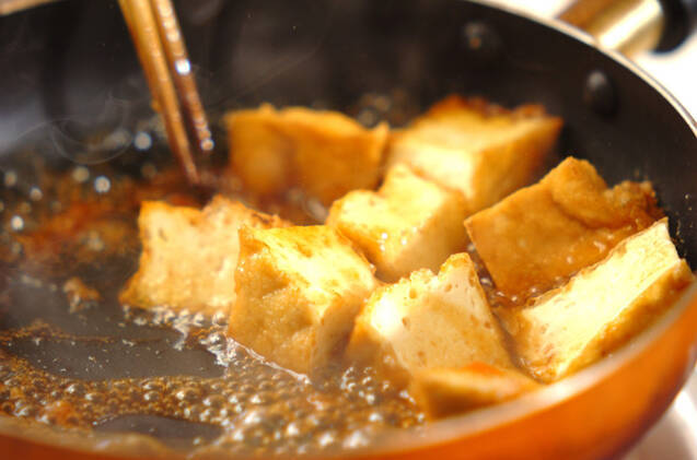 厚揚げの和風ケチャップ焼きの作り方の手順2