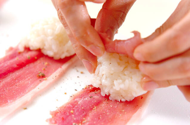 ひとくち豚飯の作り方の手順2