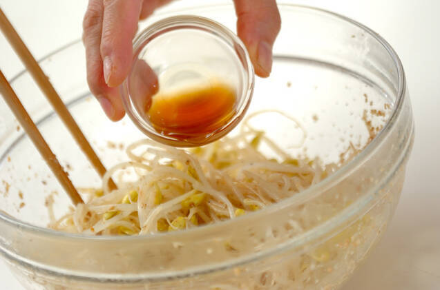 豆モヤシのナムルの作り方の手順4