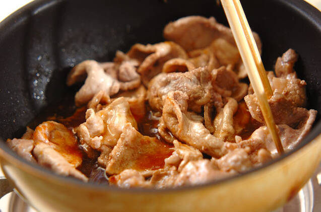 豚肉のショウガ焼き丼の作り方の手順6
