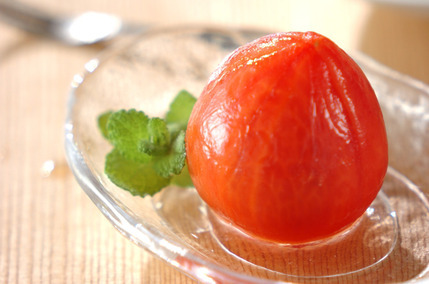 冷やしトマトのデザート