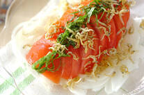 トマトと大葉のサラダ