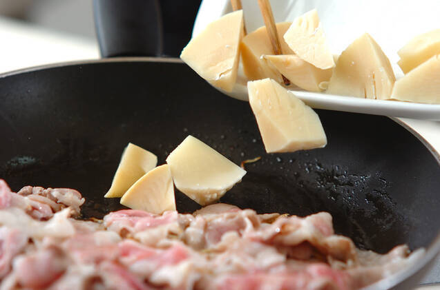 オイスターソースを活用 タケノコと豚肉の炒めもの by横田 真未さんの作り方の手順3