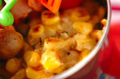 コーンと大豆のチーズ炒め 副菜 レシピ 作り方 E レシピ 料理のプロが作る簡単レシピ