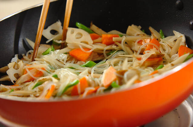 具だくさんきんぴらの作り方の手順7